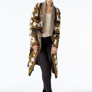 Rachel Roy Draped Printed Cardigan Sweater